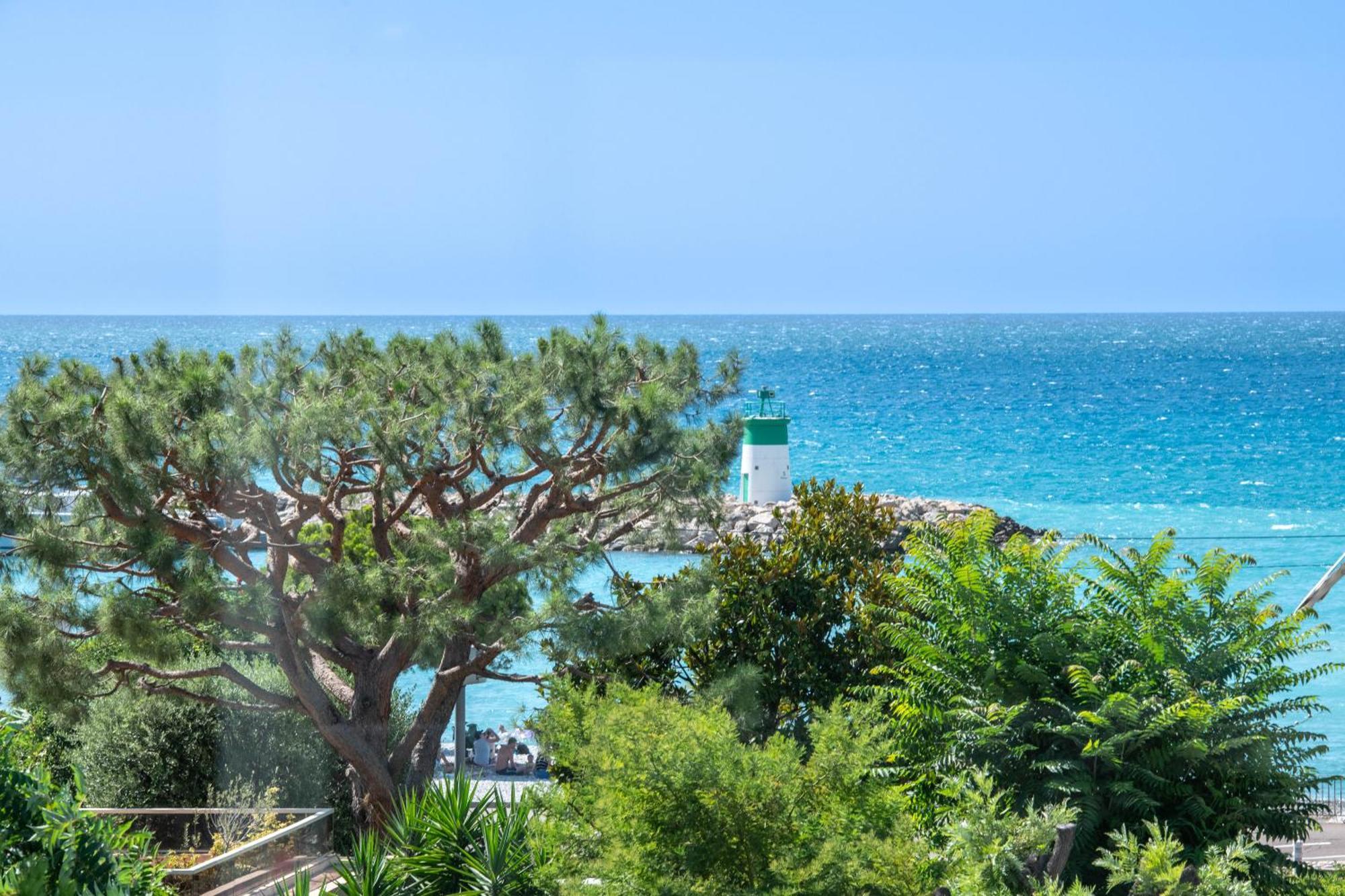 Residence Mediterranee - Beachfront - Sun And Seaview - Pool - Private Parking Cagnes-sur-Mer Exterior photo